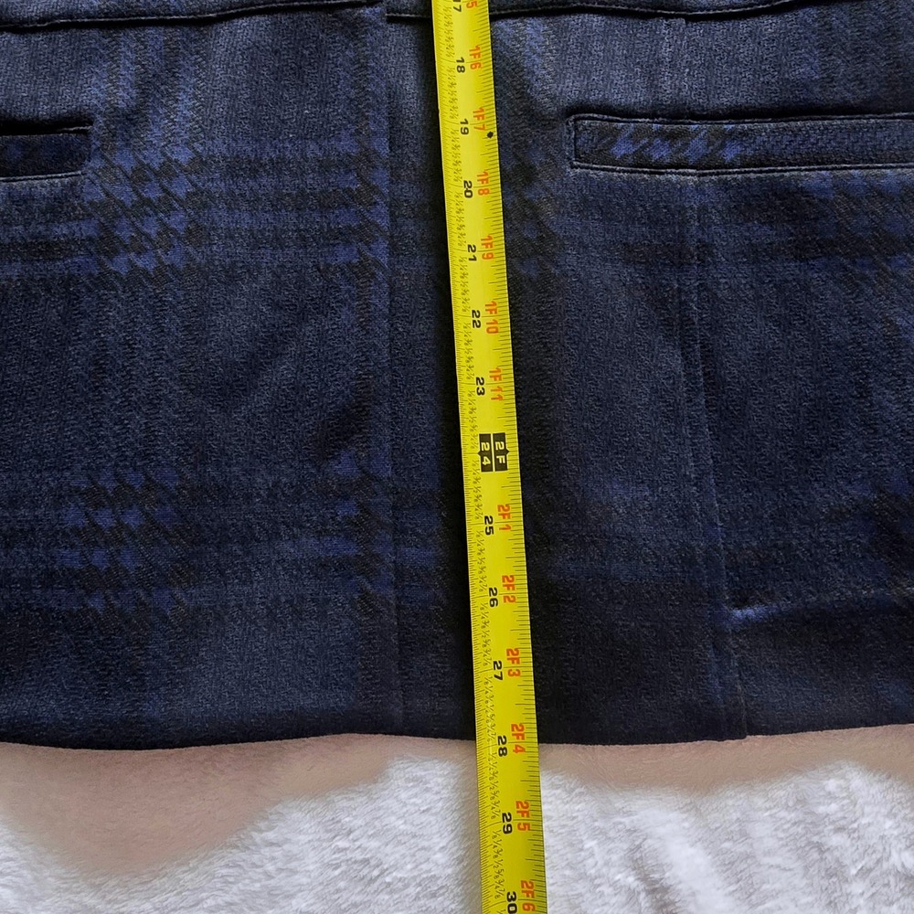 Cabi Regency Women's Blazer Navy Blue Black Plaid Single Button Career Jacket L - Picture 11 of 16
